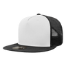 Decky 5 Panel High Profile Structured Cotton Blend Trucker | Decky 1040 Blk/Wht/Blk Standard
