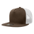 Decky 5 Panel High Profile Structured Cotton Blend Trucker | Decky 1040 Brn/Wht Standard