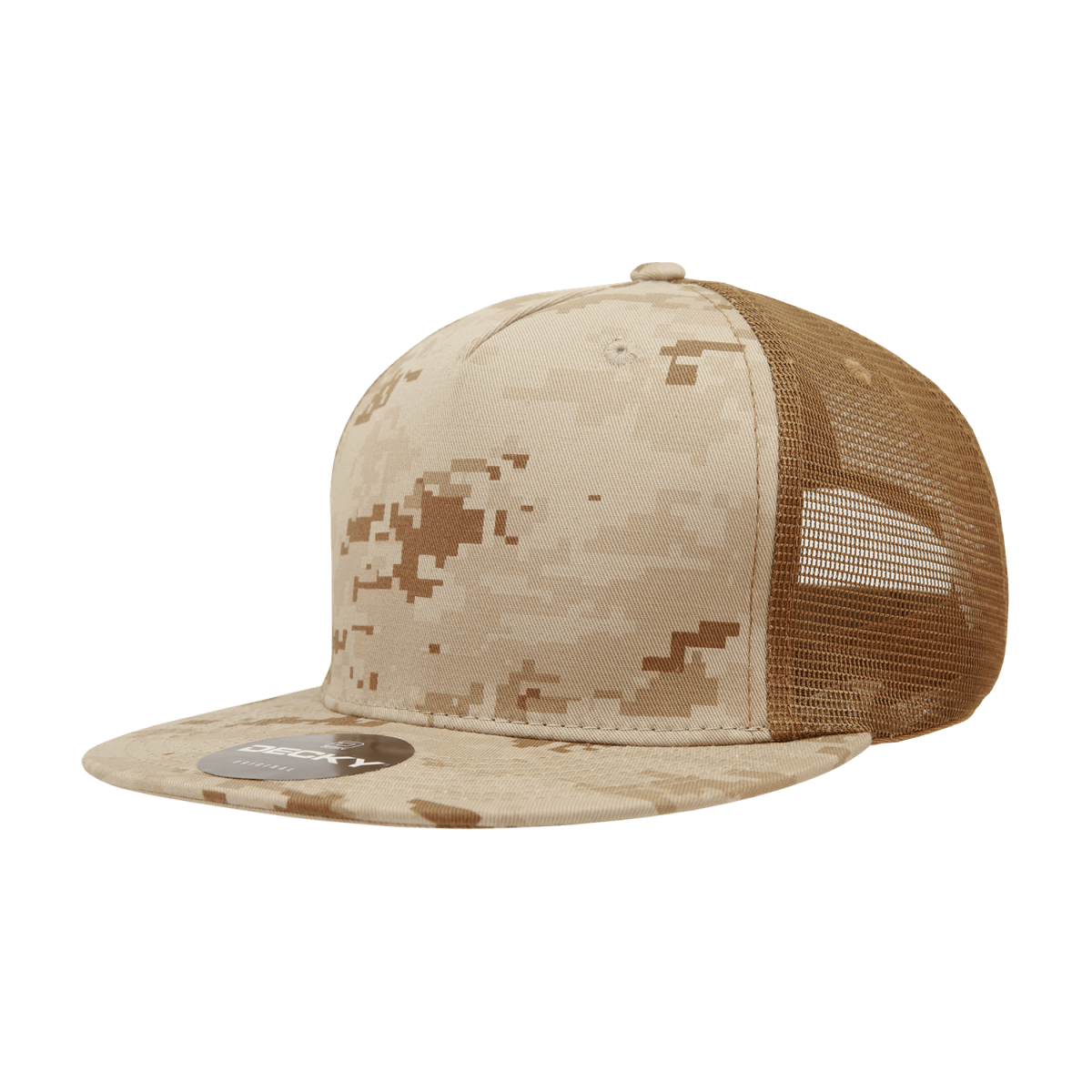 Decky 5 Panel High Profile Structured Cotton Blend Trucker | Decky 1040 DDG OSFM