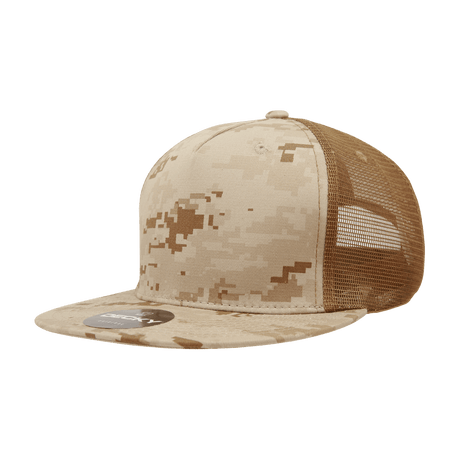 Decky 5 Panel High Profile Structured Cotton Blend Trucker | Decky 1040 DDG OSFM