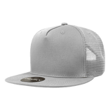 Decky 5 Panel High Profile Structured Cotton Blend Trucker | Decky 1040 Grey Standard