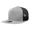 Decky 5 Panel High Profile Structured Cotton Blend Trucker | Decky 1040 Gry/Blk Standard