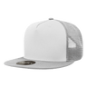 Decky 5 Panel High Profile Structured Cotton Blend Trucker | Decky 1040 Gry/Wht/Gry Standard