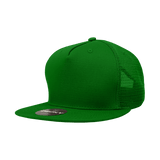 Decky 5 Panel High Profile Structured Cotton Blend Trucker | Decky 1040 Kelly OSFM