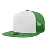 Decky 5 Panel High Profile Structured Cotton Blend Trucker | Decky 1040 Kel/Wht/Kel Standard