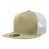Decky 5 Panel High Profile Structured Cotton Blend Trucker | Decky 1040 Khaki/White Standard