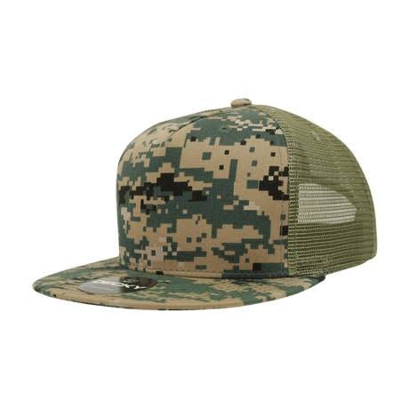 Decky 5 Panel High Profile Structured Cotton Blend Trucker | Decky 1040 MCU OSFM