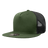 Decky 5 Panel High Profile Structured Cotton Blend Trucker | Decky 1040 Olv/Blk Standard