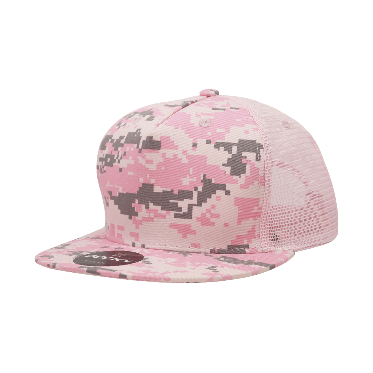 Decky 5 Panel High Profile Structured Cotton Blend Trucker | Decky 1040 PKD OSFM
