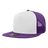 Decky 5 Panel High Profile Structured Cotton Blend Trucker | Decky 1040 Pur/Wht/Pur Standard