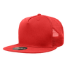 Decky 5 Panel High Profile Structured Cotton Blend Trucker | Decky 1040 Red Standard