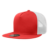 Decky 5 Panel High Profile Structured Cotton Blend Trucker | Decky 1040 Red/Wht Standard
