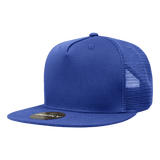 Decky 5 Panel High Profile Structured Cotton Blend Trucker | Decky 1040 Royal Standard