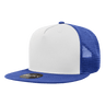 Decky 5 Panel High Profile Structured Cotton Blend Trucker | Decky 1040 Ryl/Wht/Ryl Standard