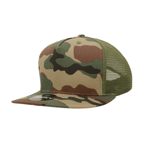 Decky 5 Panel High Profile Structured Cotton Blend Trucker | Decky 1040 WDL/OLV Standard