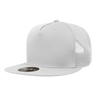 Decky 5 Panel High Profile Structured Cotton Blend Trucker | Decky 1040 White Standard