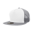 Decky 5 Panel High Profile Structured Cotton Blend Trucker | Decky 1040 Wht/Gry OSFM