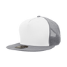 Decky 5 Panel High Profile Structured Cotton Blend Trucker | Decky 1040 Wht/Gry OSFM