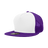 Decky 5 Panel High Profile Structured Cotton Blend Trucker | Decky 1040 Wht/Purple OSFM