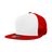 Decky 5 Panel High Profile Structured Cotton Blend Trucker | Decky 1040 Wht/Red OSFM