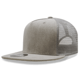 Decky 5 Panel High Profile Structured Denim Trucker | Decky 1082 Grey OSFM