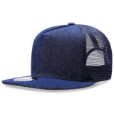 Decky 5 Panel High Profile Structured Denim Trucker | Decky 1082 Navy OSFM