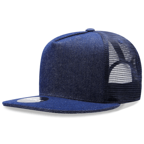 Decky 5 Panel High Profile Structured Denim Trucker | Decky 1082 Navy OSFM