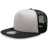 Decky 5 Panel High Profile Structured Foam Trucker | Decky 1080 Grey/Black OSFM