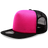 Decky 5 Panel High Profile Structured Foam Trucker | Decky 1080 Hot PINK/BLK OSFM