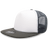 Decky 5 Panel High Profile Structured Foam Trucker | Decky 1080 White/Cha OSFM