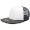 Decky 5 Panel High Profile Structured Foam Trucker | Decky 1080 White/Cha OSFM