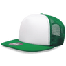 Decky 5 Panel High Profile Structured Foam Trucker | Decky 1080 White/Kelly OSFM