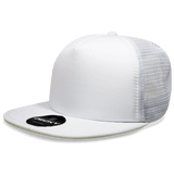 Decky 5 Panel High Profile Structured Foam Trucker | Decky 1080 White/White OSFM
