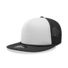 Decky 5 Panel High Profile Structured Foam Trucker | Decky 6026 Black/White/Black Standard