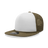 Decky 5 Panel High Profile Structured Foam Trucker | Decky 6026 Brown/White/Brown Standard