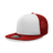 Decky 5 Panel High Profile Structured Foam Trucker | Decky 6026 Cardinal/White/Cardinal Standard