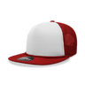 Decky 5 Panel High Profile Structured Foam Trucker | Decky 6026 Cardinal/White/Cardinal Standard
