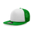 Decky 5 Panel High Profile Structured Foam Trucker | Decky 6026 Kelly/White/Kelly Standard