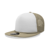 Decky 5 Panel High Profile Structured Foam Trucker | Decky 6026 Khaki/White/Khaki Standard