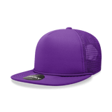 Decky 5 Panel High Profile Structured Foam Trucker | Decky 6026 Purple Standard