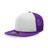 Decky 5 Panel High Profile Structured Foam Trucker | Decky 6026 Purple/White/Purple Standard