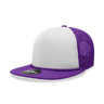 Decky 5 Panel High Profile Structured Foam Trucker | Decky 6026 Purple/White/Purple Standard