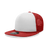 Decky 5 Panel High Profile Structured Foam Trucker | Decky 6026 Red/White/Red Standard
