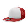 Decky 5 Panel High Profile Structured Foam Trucker | Decky 6026 Red/White/Red Standard