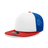 Decky 5 Panel High Profile Structured Foam Trucker | Decky 6026 Red/White/Royal Standard