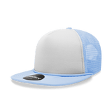Decky 5 Panel High Profile Structured Foam Trucker | Decky 6026 Sky/White/Sky Standard