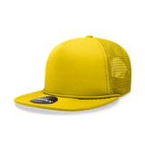 Decky 5 Panel High Profile Structured Foam Trucker | Decky 6026 Yellow Standard