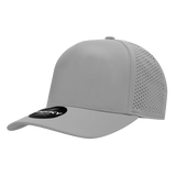 Decky 5 Panel High Profile Structured Perforated Performance Cap | Decky 6045 Grey Standard Hats