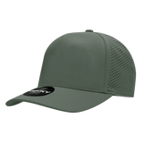 Decky 5 Panel High Profile Structured Perforated Performance Cap | Decky 6045 Loden Standard Hats