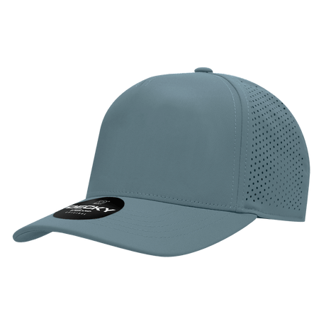 Decky 5 Panel High Profile Structured Perforated Performance Cap | Decky 6045 Sky Blue Standard Hats